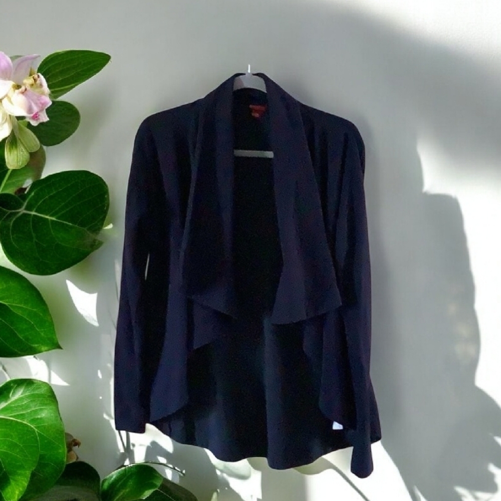 Merona blue jacket long sleeves lined warm for the office size large navy